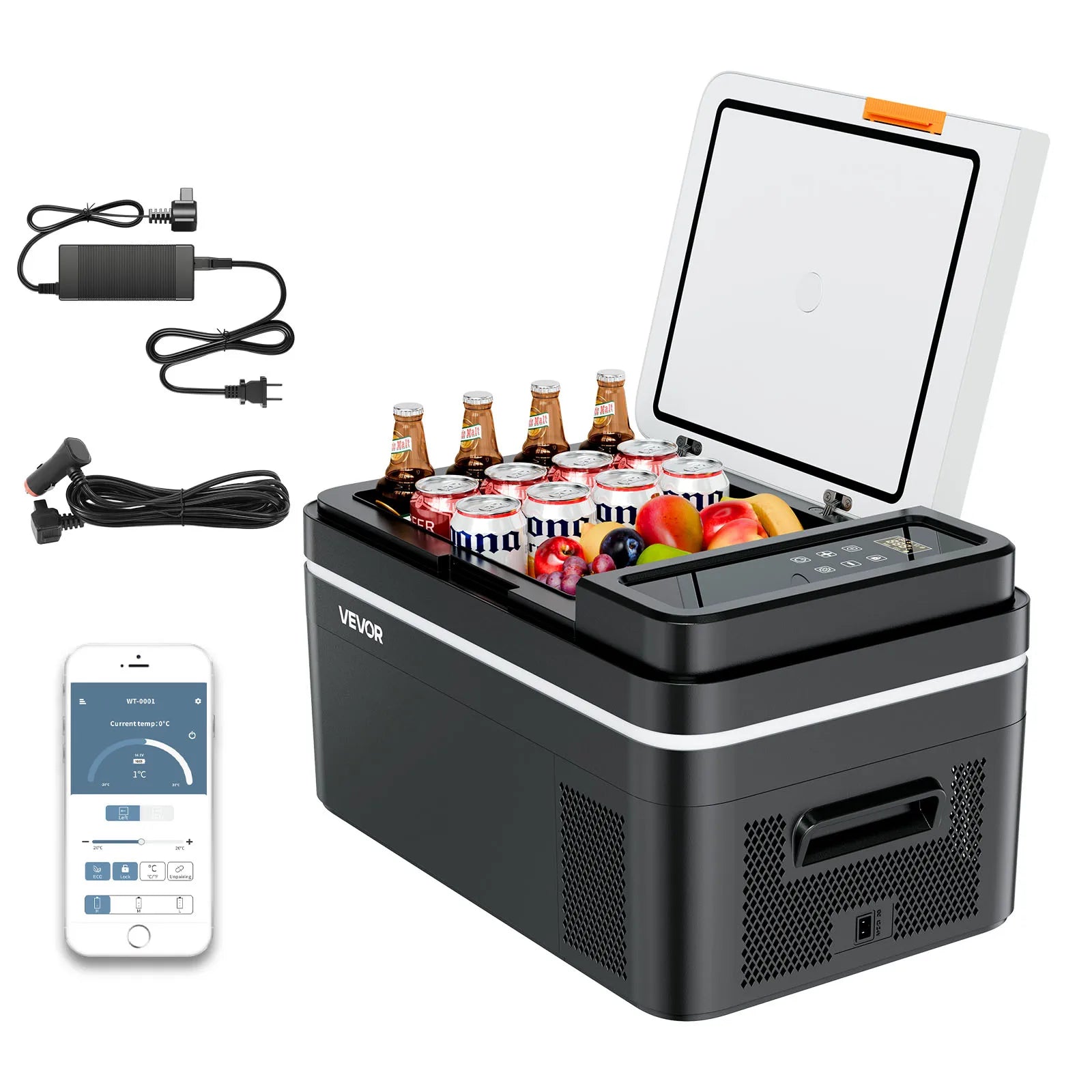 Icedrif nevera portátil, alimentación 110-240V AC en casa