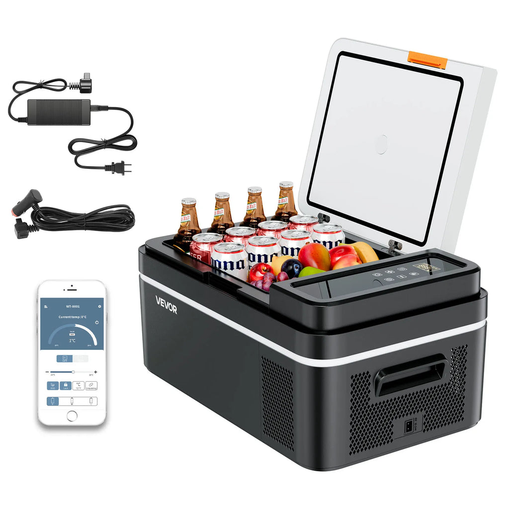 Icedrif Nevera Portátil para Coche — Compresor Real, 15L a 55L (12V/24V DC, 110-240V AC)