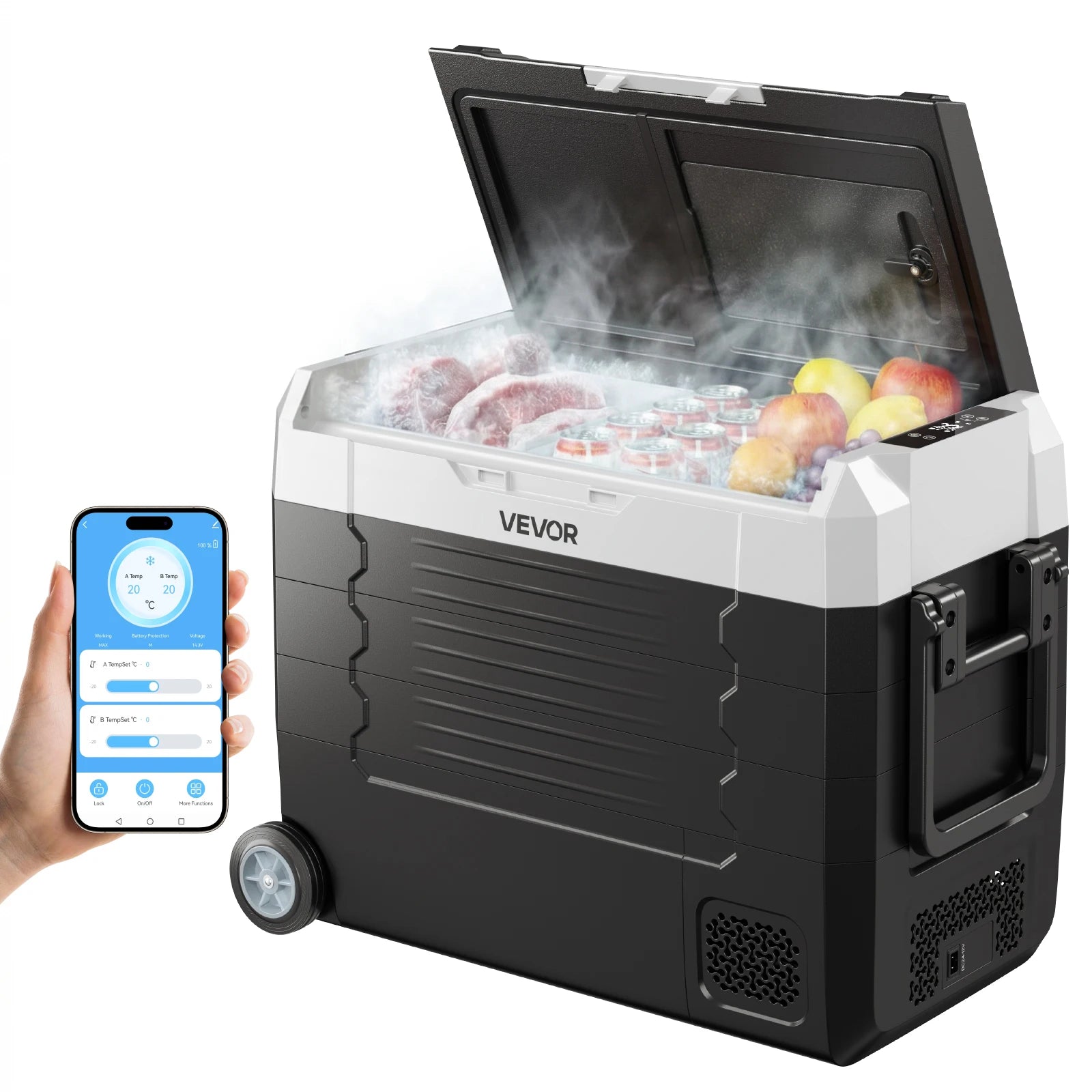 Icedrif Pro nevera-congelador, detalle del compresor real